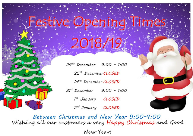 Ardfern Festive Opening Times