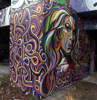 graffiti woman sketches buble - graffiti 3d buble