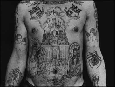 Im hungover so Im chillin and researching Russian gang tattoos as you do