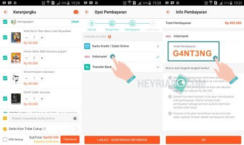  bagi yang tidak sanggup melakukannya lewat transfer bank Cara Bayar Shopee Di Indomaret Terbaru (🔥Updated)