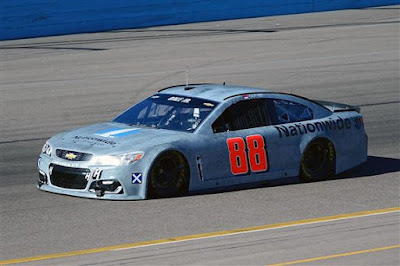 Dale Earnhardt Jr. Drives His Car During Testing at Phoenix International Raceway.