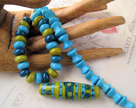 Lampwork glass beads by Juli Cannon of Studio Juls