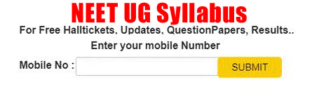 NEET UG Syllabus 2024 - Download PDF