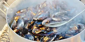 recette de moules au cidre, à la Normande