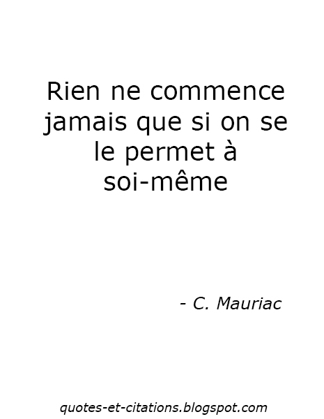 citation le commencement