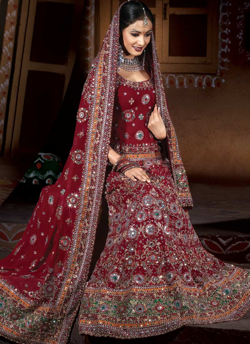 Today's Indian Bridal Wedding Dresses - Beautiful Hand-pick-up Style