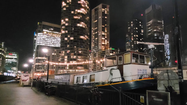 The Theatreship at night