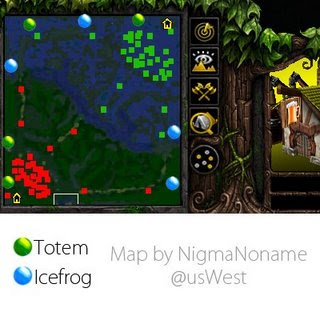 Totem and IceFrog map