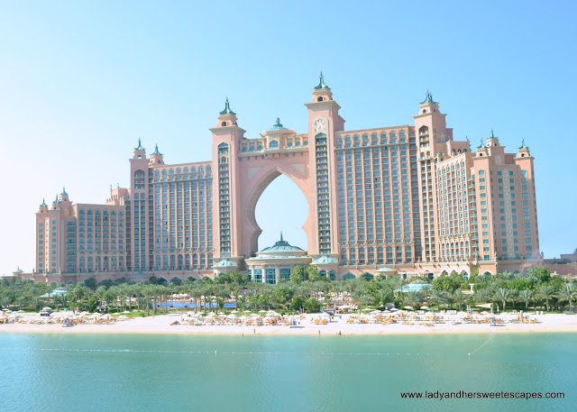 Atlantis The Palm as seen on board Palm Monorail
