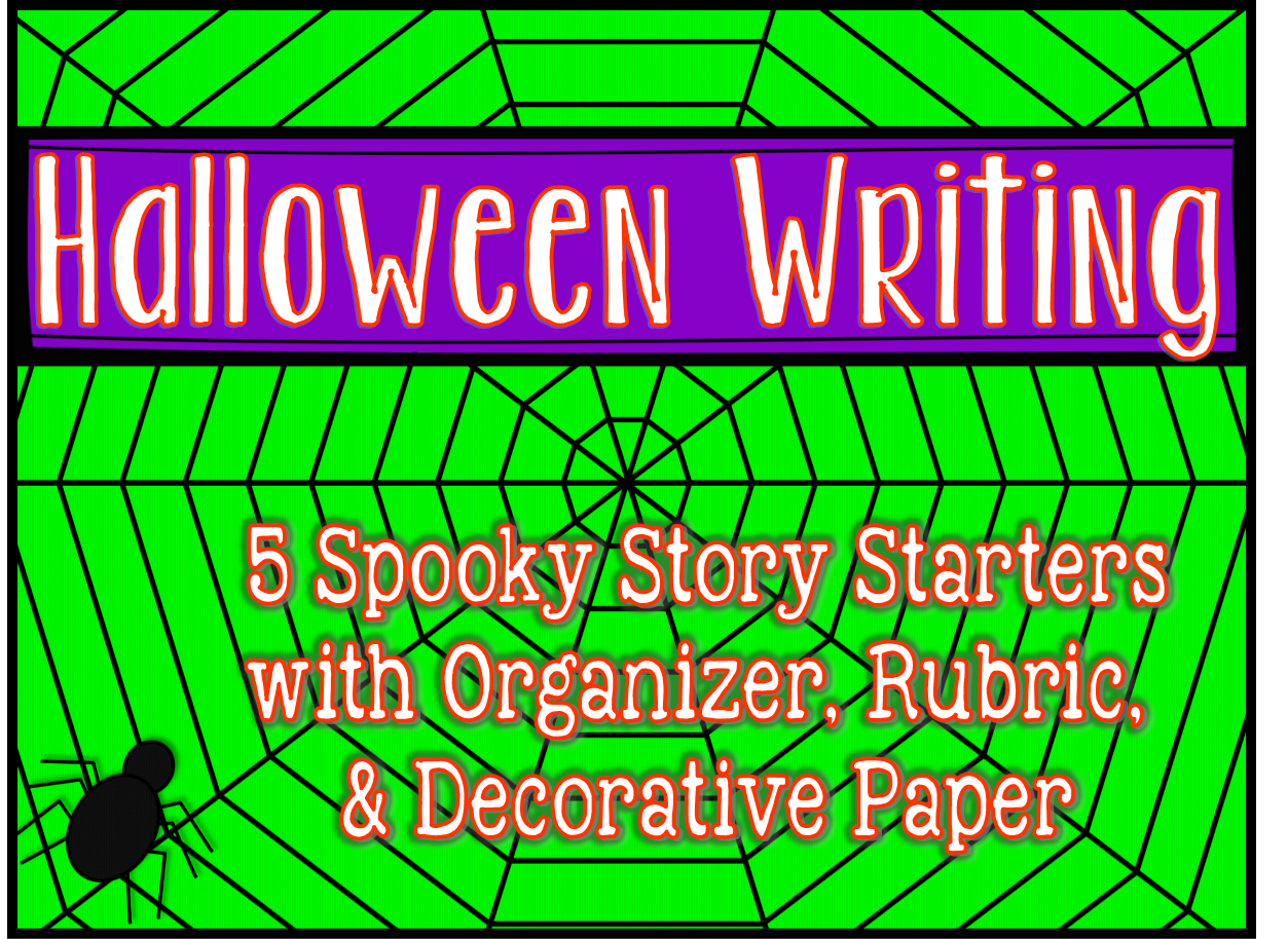 http://www.teacherspayteachers.com/Product/Halloween-Writing-Spooky-Story-Starters-with-Rubric-and-Framed-Paper-709056
