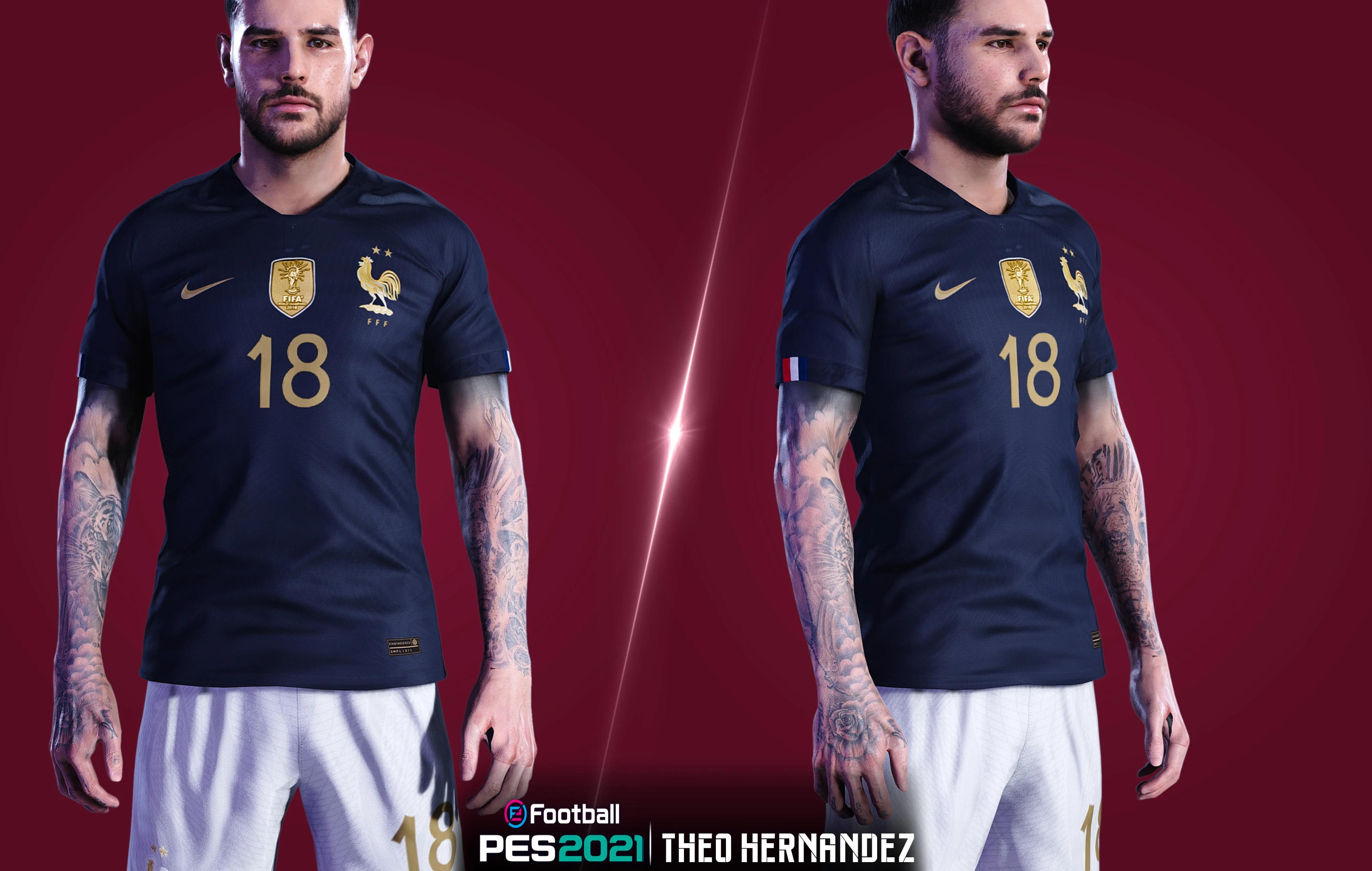 PES 2021 Theo Hernandez Face