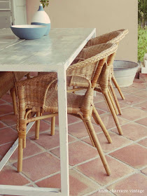 anne charriere vintage, madriers pour table terrasse, 