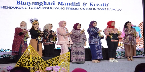 Bhayangkari Daerah Banten Mendapatkan Juara Harapan II Lomba Kepengurusan Bhayangkari Terpeduli UMKM