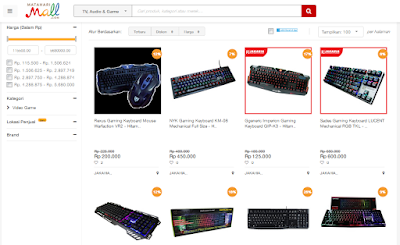 Beraneka ragam mechanical keyboard tersedia di MatahariMall.com