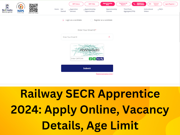 Railway SECR Apprentice 2024: Apply Online, Vacancy Details, Age Limit