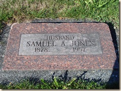 GRAVE SAMUEL A JONES
