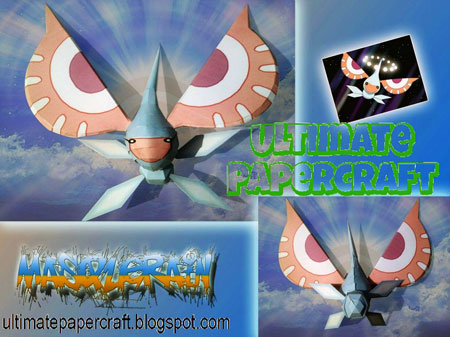 Pokemon Masquerain Papercraft