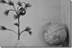 One of a few Charlie Brown trees--this one in the Business Office.