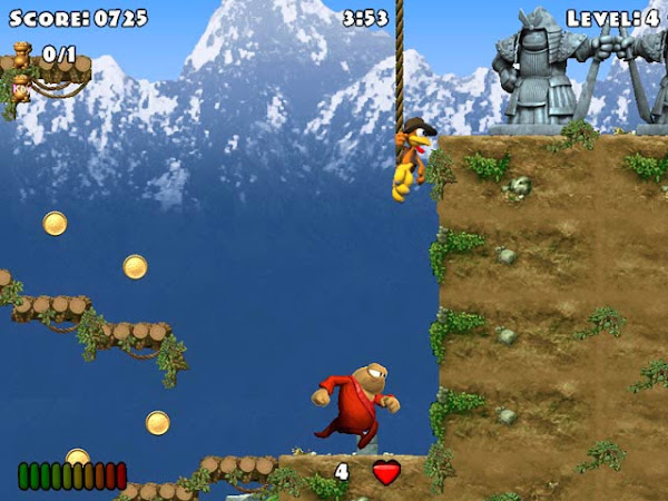 Screen Shot Of Crazy Chicken Heart of Tibet (2011) Full PC Game Free Download At worldfree4u.com