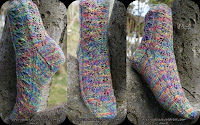 Feuille cablée socks