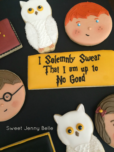 harry potter decorated cookies