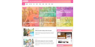 Lashira blogger template