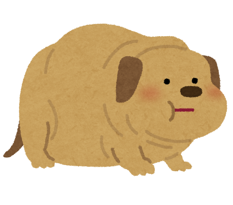 太った犬のイラスト かわいいフリー素材集 いらすとや