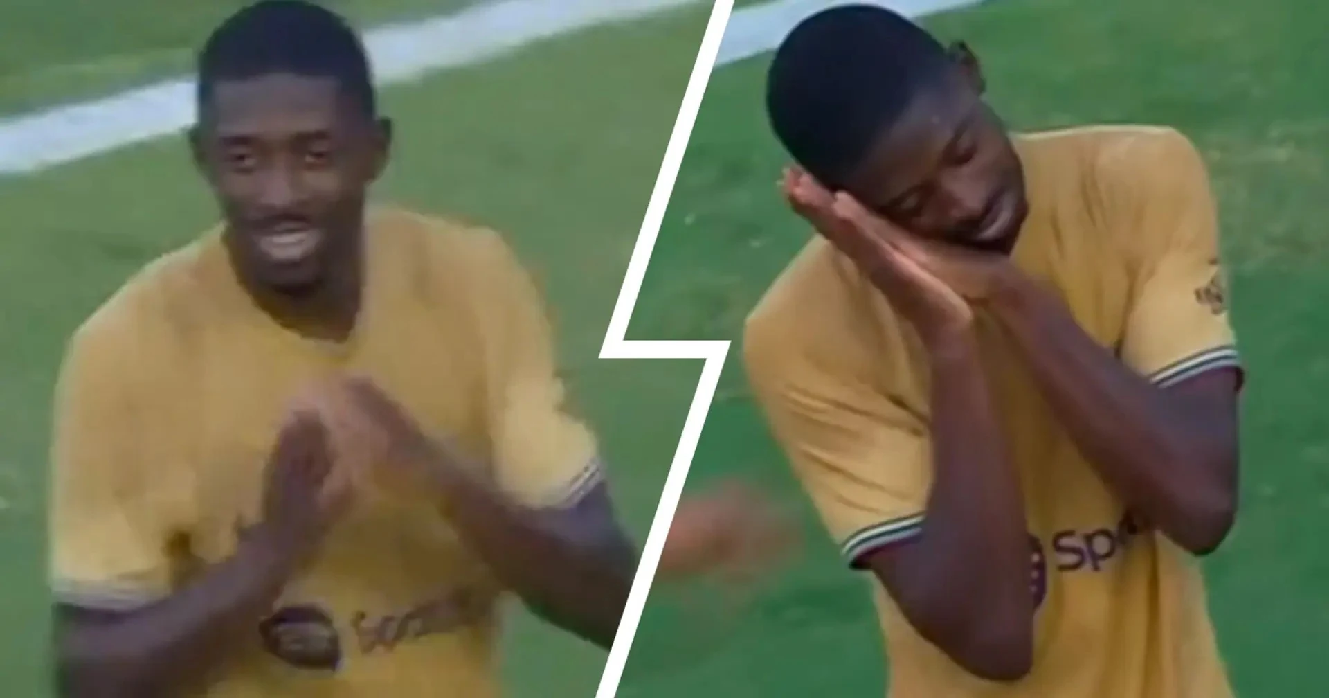 Dembele does his 'sleep' celebration twice v Juventus: what it means