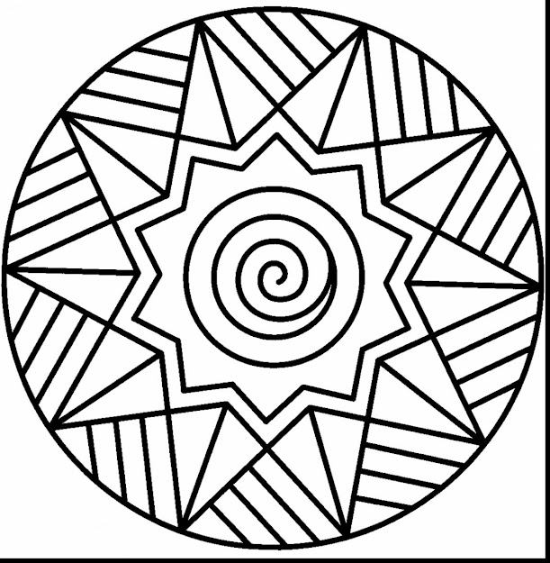 Astonishing Easy Mandala Coloring Pages For Kids With Printable Mandala  Coloring Pages And Free Printable Mandala