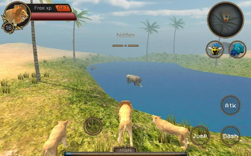 Screenshots of the Lion Rpg simulator for Android tablet, phone.