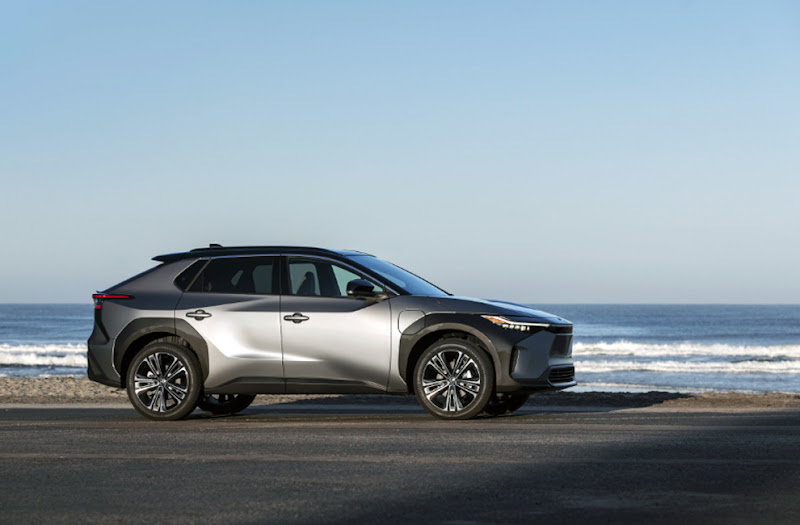 The Toyota bZ4X SUV Battery-Electric Vehicle is shown in this photo released by Toyota. The company announced the battery-powered bZ4X compact SUV on Tuesday, April 12, 2022, with a starting price of $42,000 and a range of 252 miles (406 kilometers) per charge. The bZ4X, which will be available worldwide, joins the 38 electric car types now on the market in the United States, with over 120 planned by 2025.