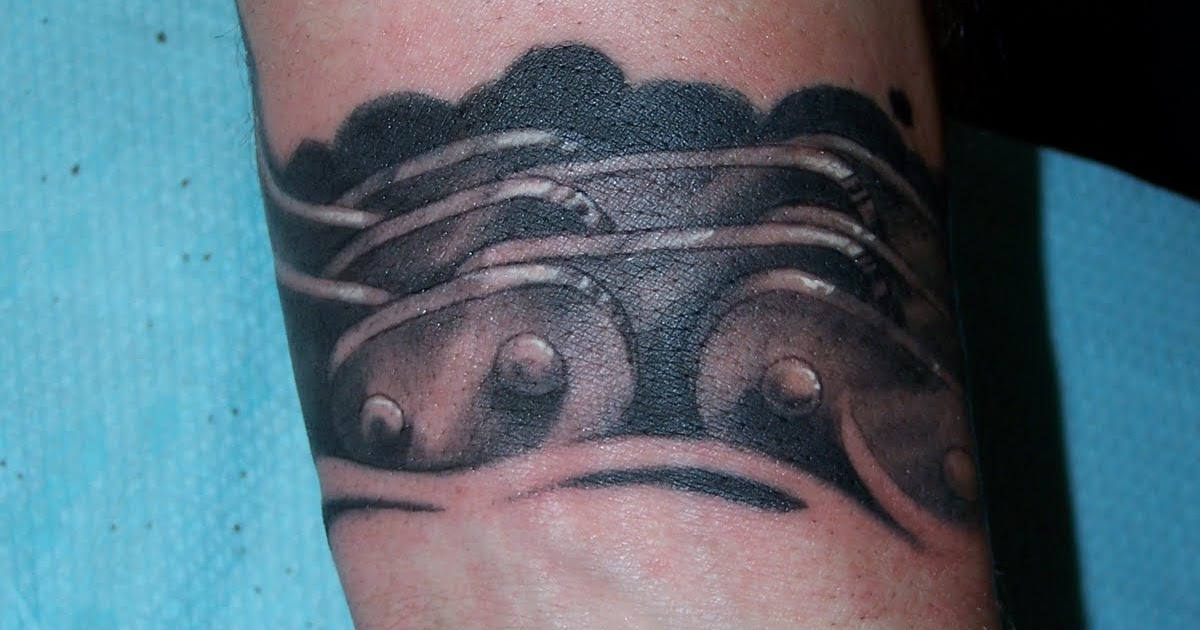 Artistic Ink Motorcycle Chain Tattoo