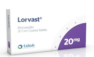 LORVAST دواء لورفاست,Atorvastatin دواء أتورفاستاتين ,إستخدامات دواء لورفاست ,كيفية استخدام دواء لورفاست ,آثار جانبية دواء لورفاست ,التفاعلات الدوائية دواء لورفاست ,موسوعة الأدوية الأردنية 