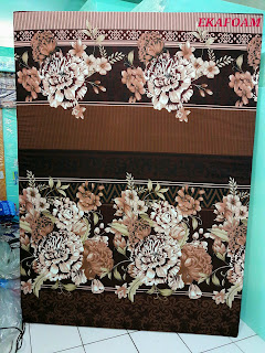 Kasur inoac motif BUNGA DIVA COKLAT