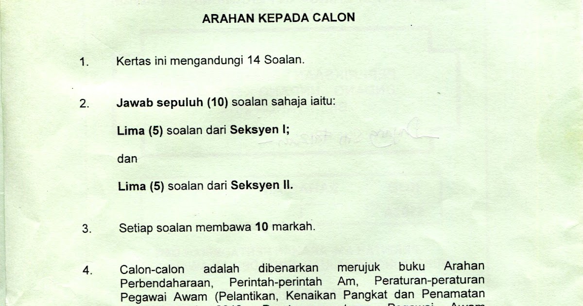 Contoh Soalan Dan Jawapan Kpsl N29 - contoh Core