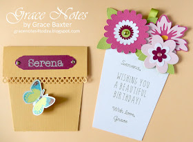 Flower Pot Pocket Card, by Grace Baxter