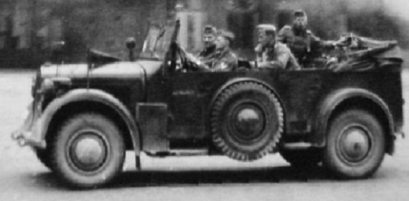 A Horch KFZ15 Horch built several truck models for the Wehrmacht