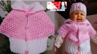 COMO HACER CAPITA PARA BEBES TEJIDA A CROCHET PASO A PASO