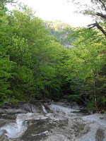 Waternomee Waterslide on Clough Mine Brook in Kinsman Notch