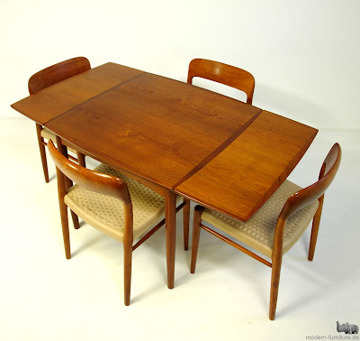 Danish Dining Furniture on Expandable Dining Table And Chairs