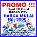 Promo Cetak ID Card Bahan PVC Harga Mulai Rp. 3.000,-