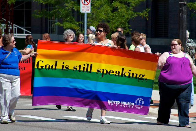 Michigan Pride March to the Capitol 2013, Lansing. by Tammy Sue Allen.