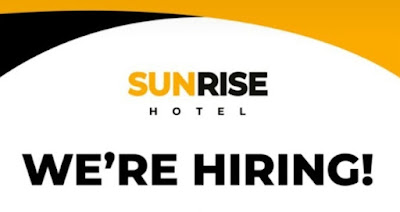 Saat ini Sunrise Hotel sedang membuka kesempatan bergabung dan berkerja untuk mengisi posisi-posisi berikut