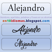 Ideas de tatuajes con el nombre Alejandro