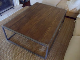 anne charriere vintage, own designed industrial coffee table,
