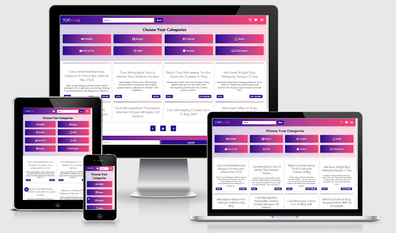 KompiAjaib AMP Premium Blogger Template