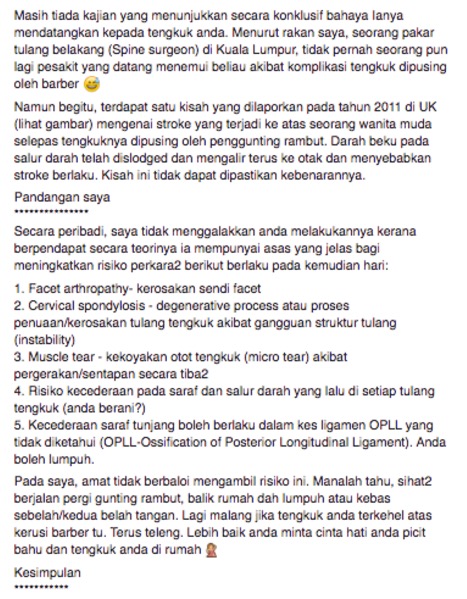 Nasihat Buat Anda Yang Suka Gunting Rambut Di Kedai Mamak