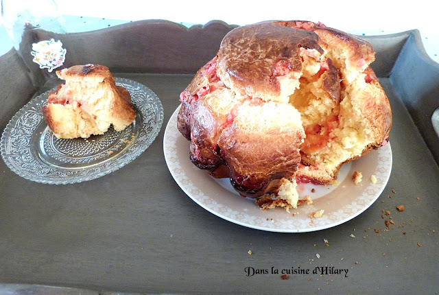 Brioche aux pralines roses