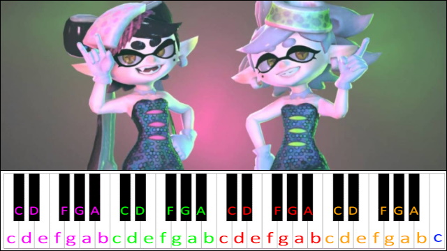 Now or Never (Splatoon) Piano / Keyboard Easy Letter Notes for Beginners