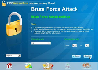 Word and Excel password recovery Wizard